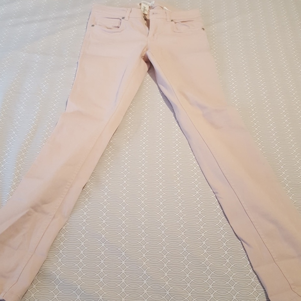 Pale Pink Skinny Jeans